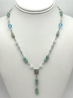 Swarovski Beaded Drop Necklace